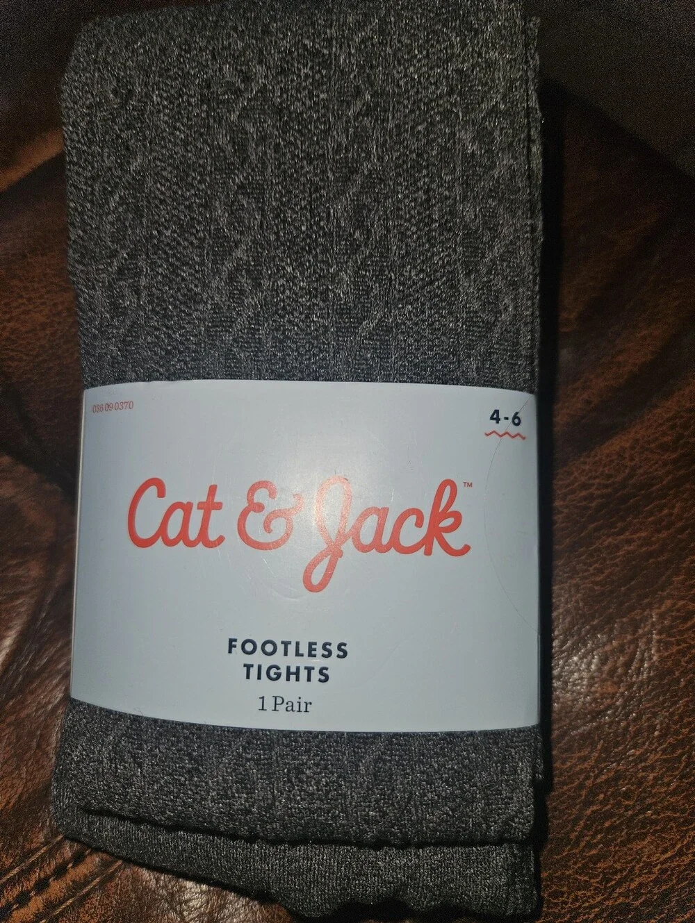 Cat & Jack Footless Gray Tights Size 4-6